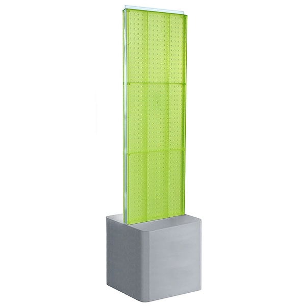 Two-Sided Pegboard Floor Adjustable DisplayPanel Size: 16"W x 60"H
